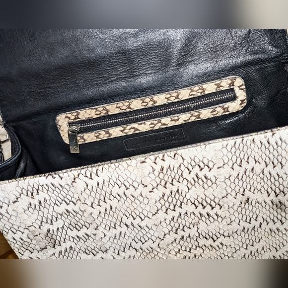 Elisabeth Weinstock Watersnake Crossbody Messenger Bag - Picture 4 of 7